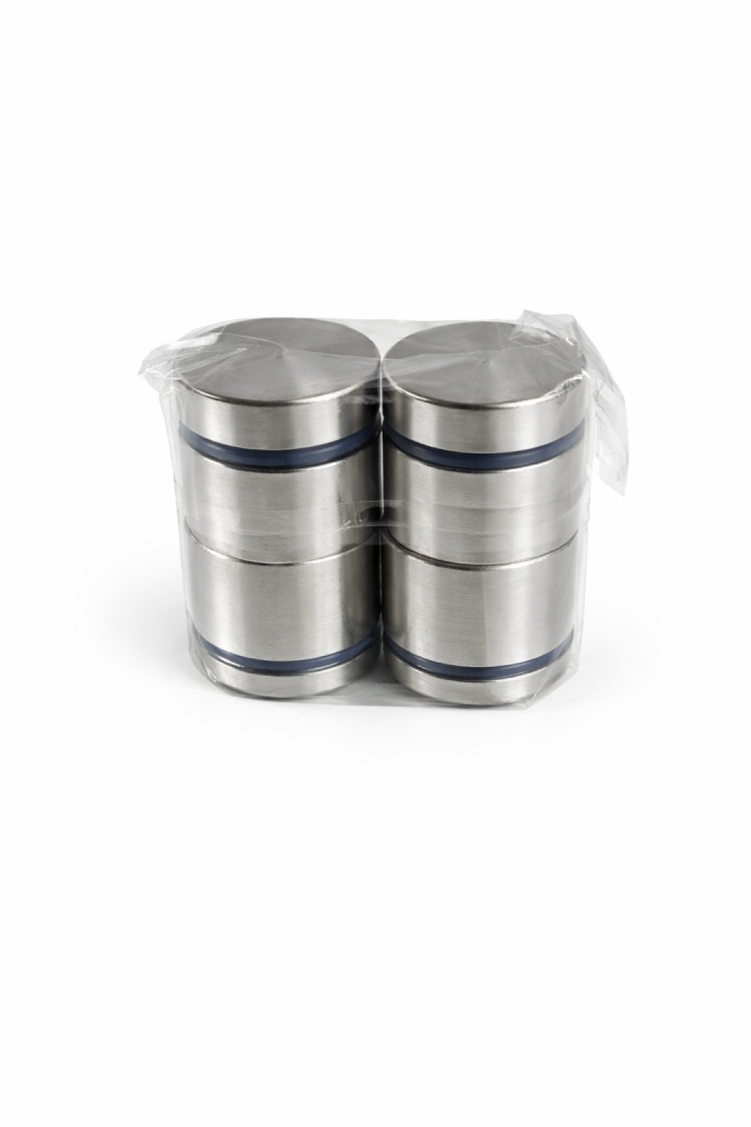 Silver spacers 4 pack