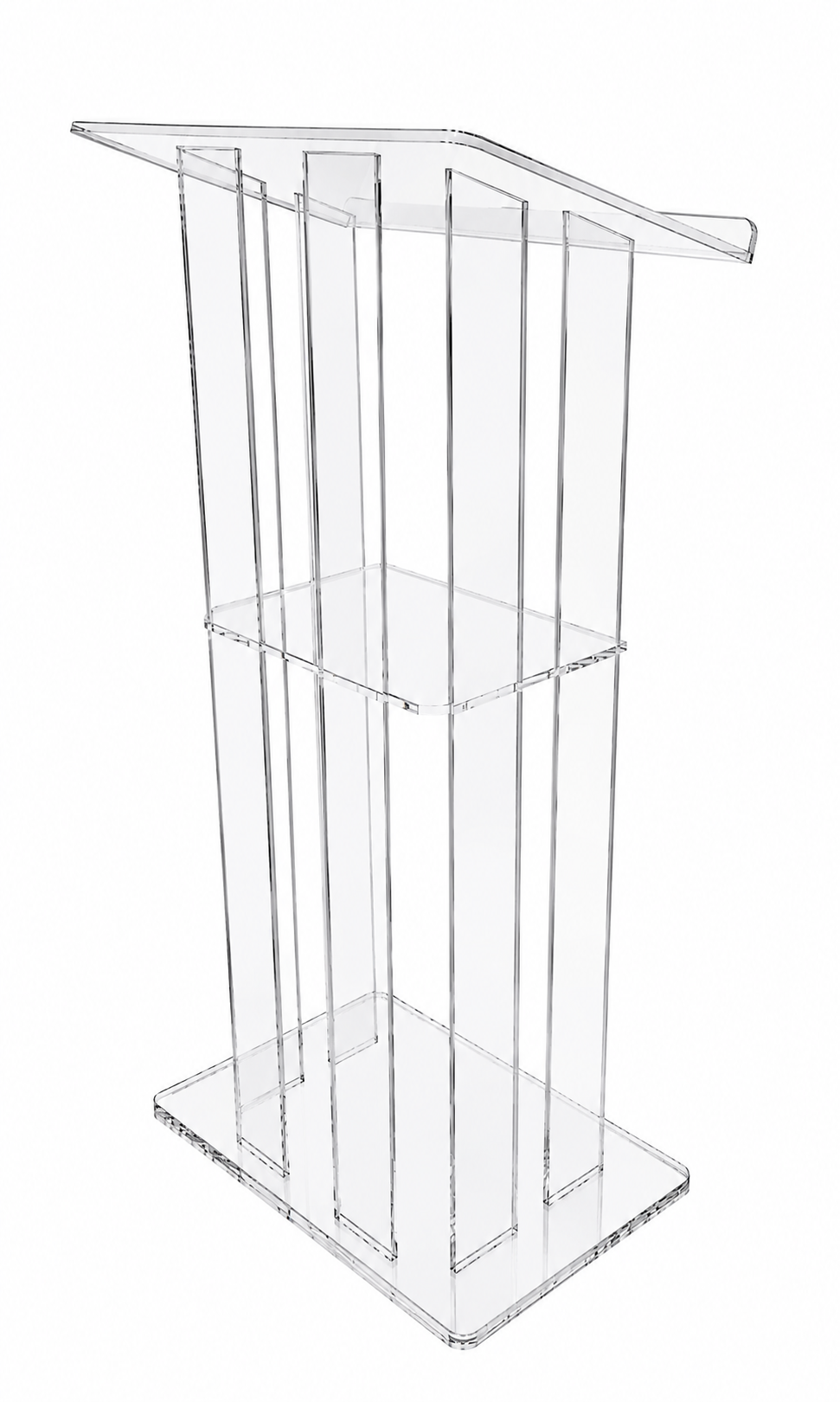 Clear Panel Podium