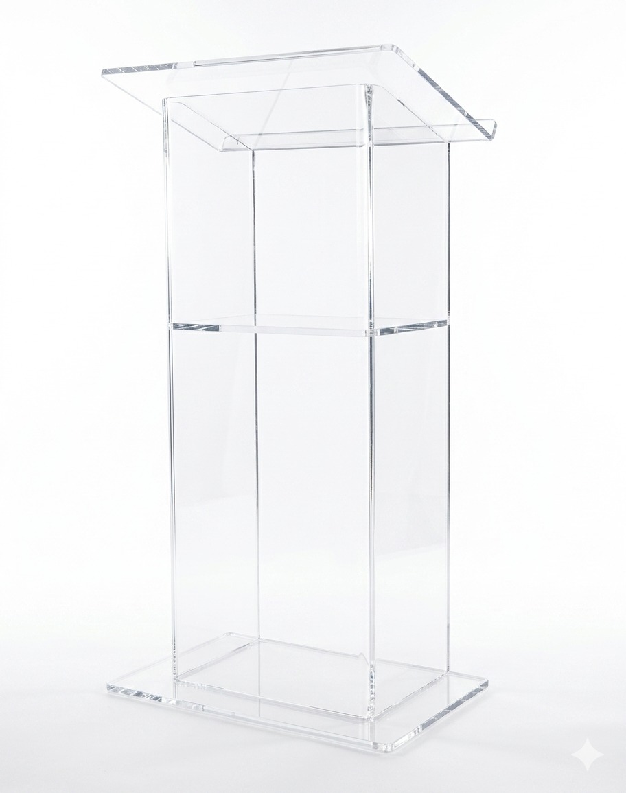 Clear Acrylic U-shaped Podium