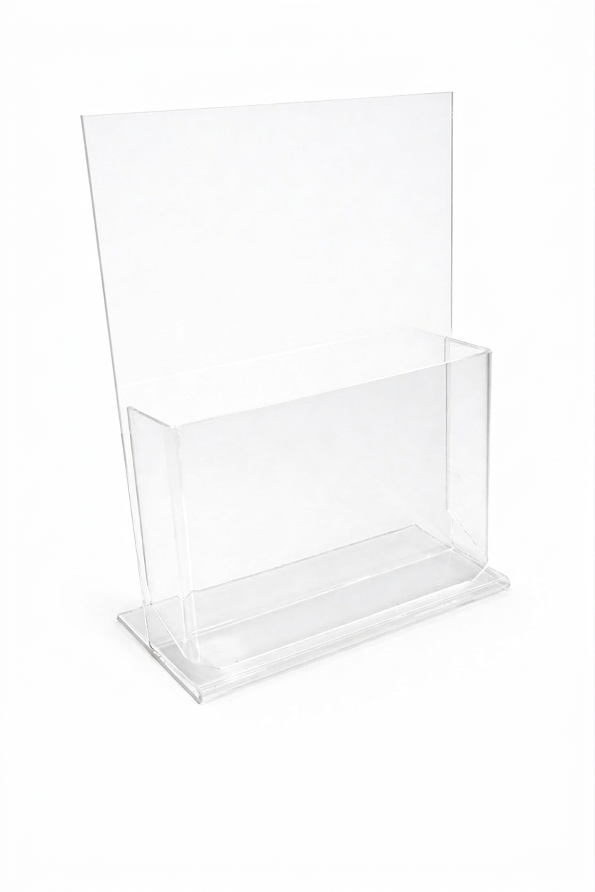 Clear acrylic brochure holder A6 Brochure Holder - Acrylic Brochure Holder